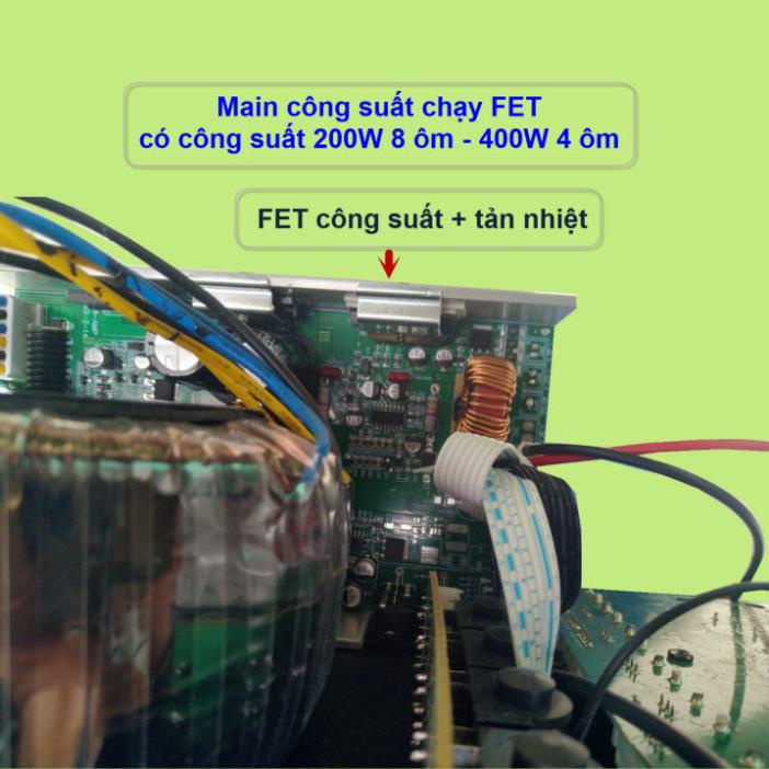 Mạch loa kéo Reverb Echo DSP dùng FET công suất 200W 8 ôm – 400W 4 ôm, loa kéo ĐÔI 5 – 4 – 3  tấc đứng