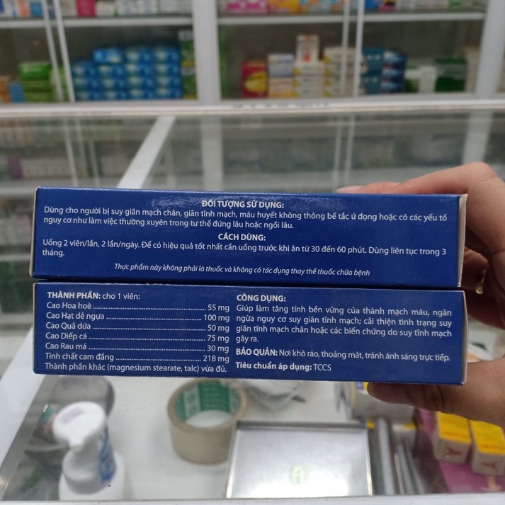 Tĩnh Mạch Khang hộp 30 viên hỗ trợ suy giãn tĩnh mạch tê chân tay