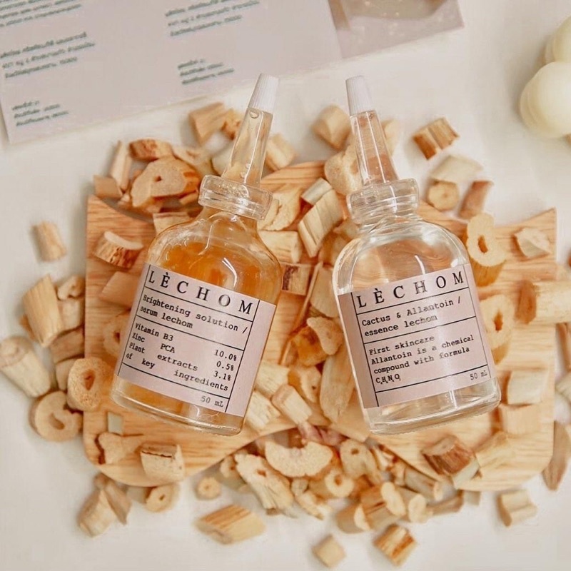 Bộ đôi Serum Tinh Chất Léchom giảm mụn viêm, sáng da, se khít lỗ chân lông giúp da căng mọng