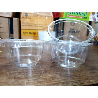 Chén nhỏ + nắp 180ml (1 lố 10 cái)  nhựa trong PP hình dáng cao cấp, dừng đựng chè, sốt, sữa chua các loại