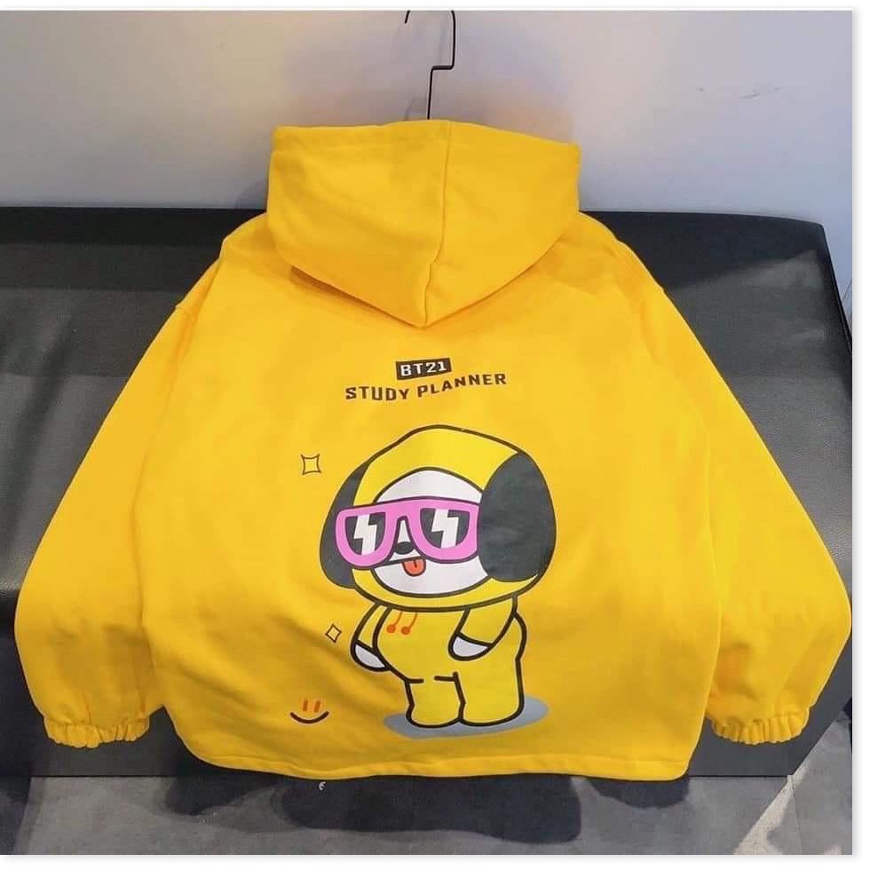 [Freeship] Áo khoác thun nỉ nam nữ form rộng có dây kéo BT21 | BigBuy360 - bigbuy360.vn