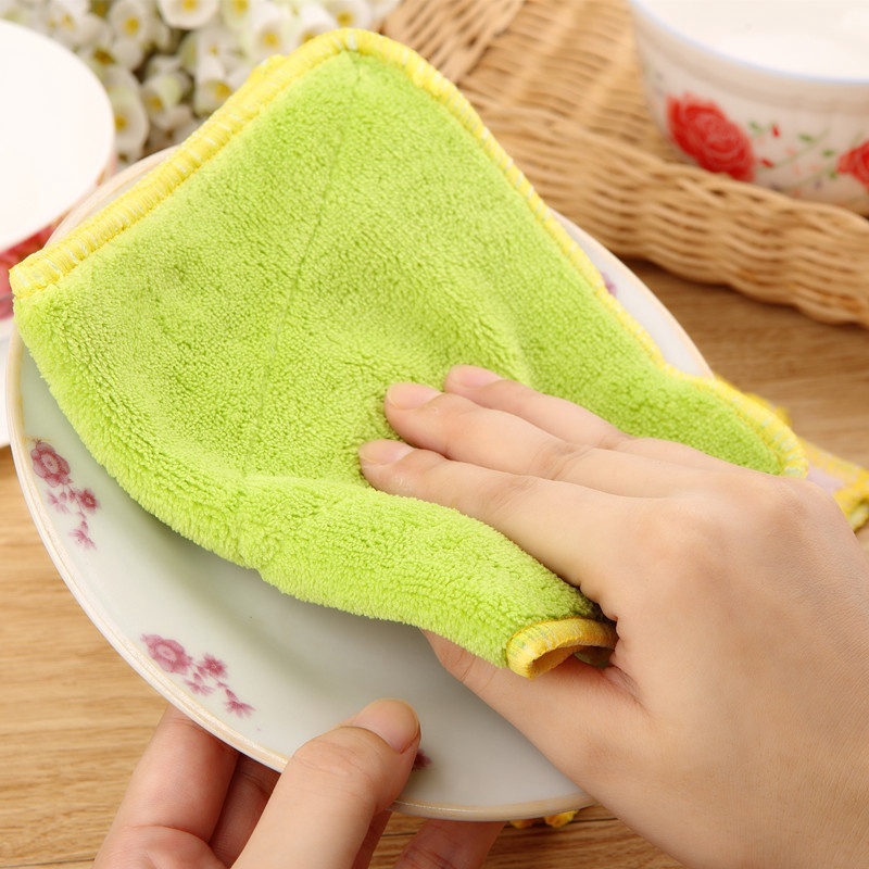 Khăn Lau Chén Dĩa Bằng Sợi Tre Chống Dầu Mỡ Hiệu Quả Cao