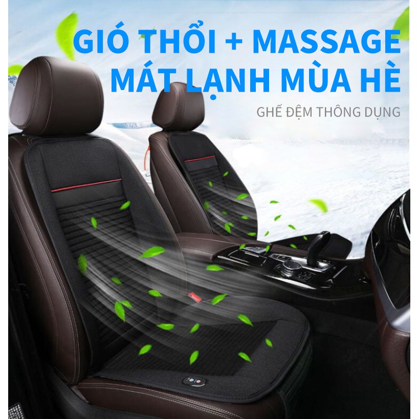 Ghế đệm điều hòa massage có gió thổi  dành cho ô tô 12V24V