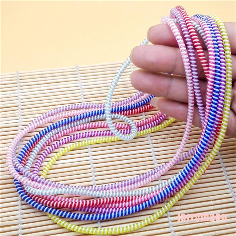 Bộ 10 Dây Lò Xo Bảo Vệ Cáp Sạc / Đồng Bộ Dữ Liệu USB Cho Điện Thoại
