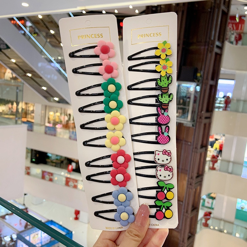 Set 10 Kẹp Tóc Hình Trái Cây Dễ Thương Cho Bé Gái