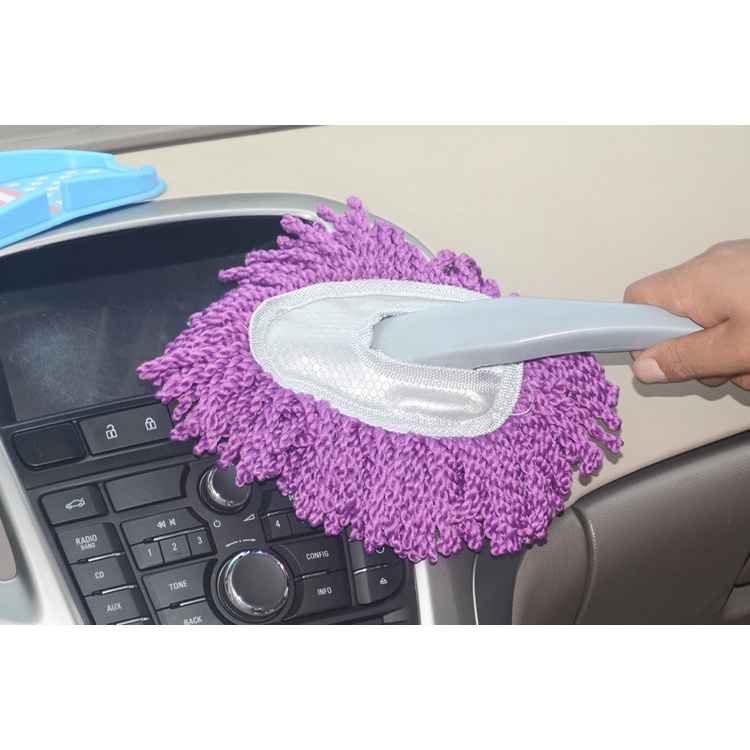 Dụng Cụ Vệ Sinh Xe Hơi Chất Liệu Da Màu Xám