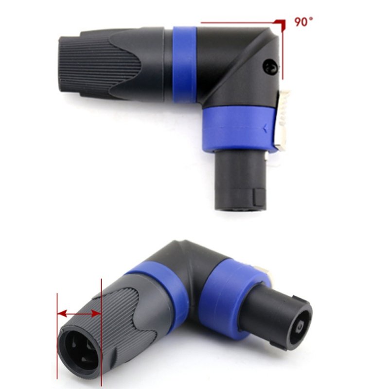 Jack speakon, jack neutrik chữ L vuông góc 90 độ