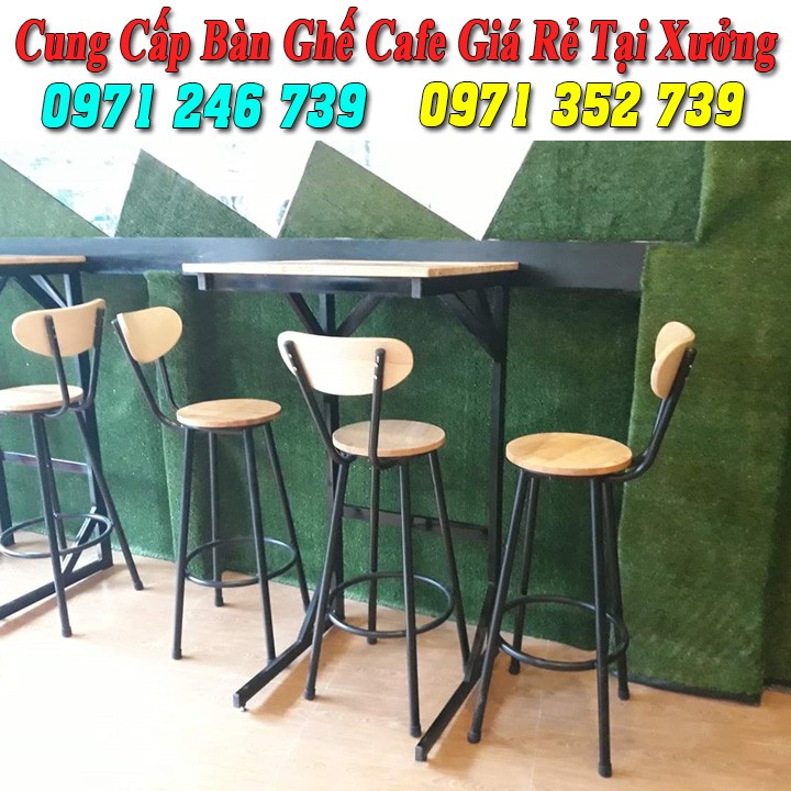 Bàn ghế cafe chân cao giá cực rẻ