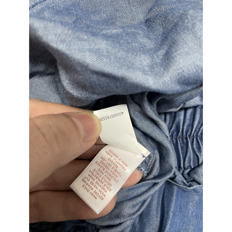 Quần ống rộng denim xuất khẩu có big size