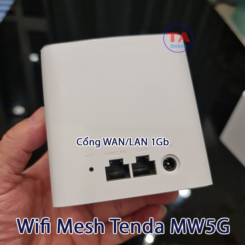 Wifi Mesh Tenda MW5G Cổng WAN LAN 1Gb Giải Pháp Wifi Cho Căn Hộ Nhà Phố