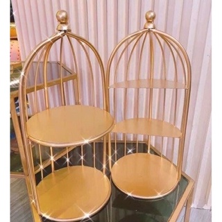 Kệ mỹ phẩm lồng chim 3 tầng