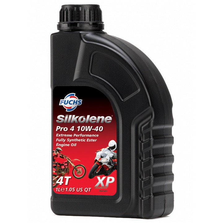 (Tặng phễu) Nhớt Fuchs Silkolene Pro 4 10W40 XP dành cho xe số cao cấp