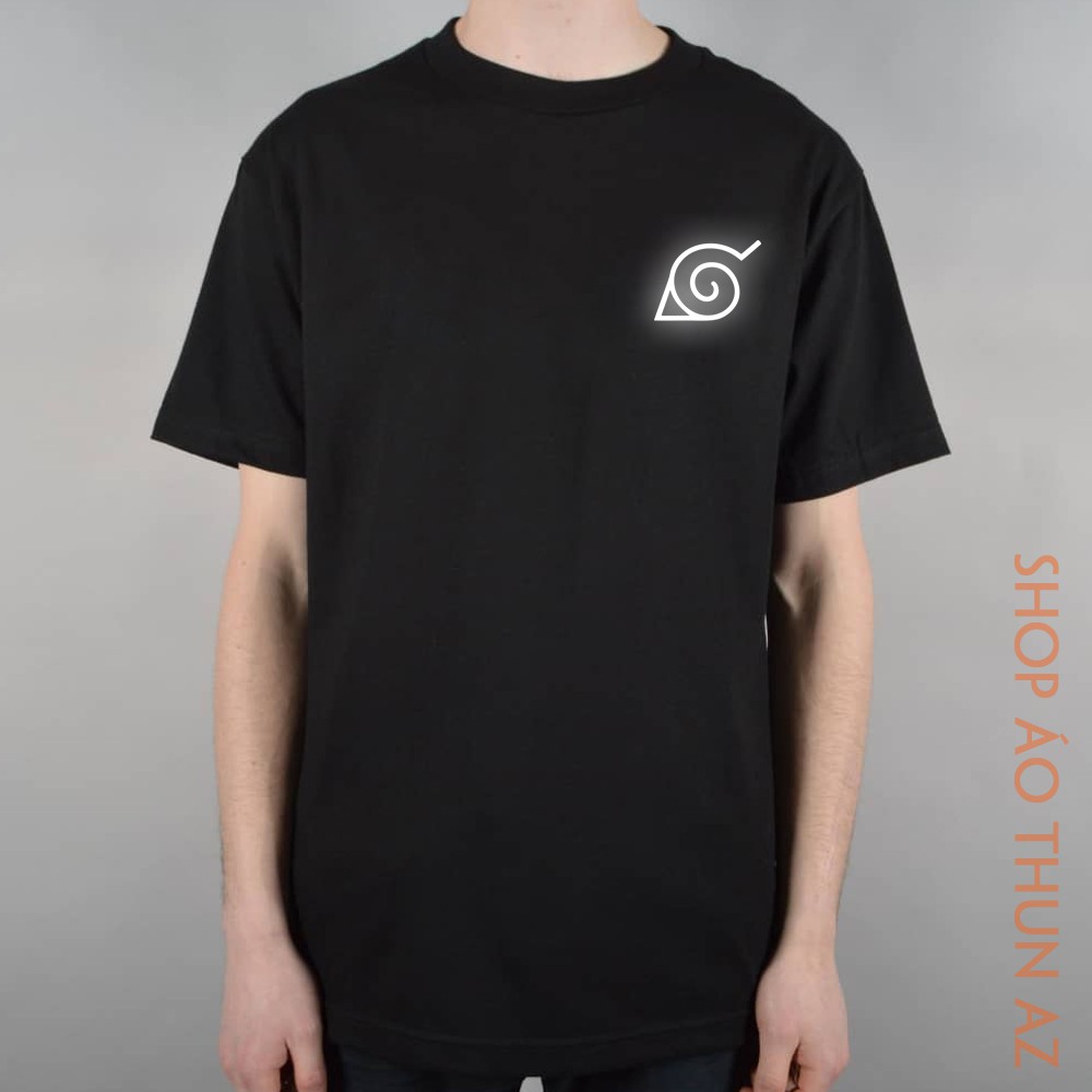 Áo thun Naruto Sasuke màu đen phản quang cực đẹp - Cotton Thái M2403