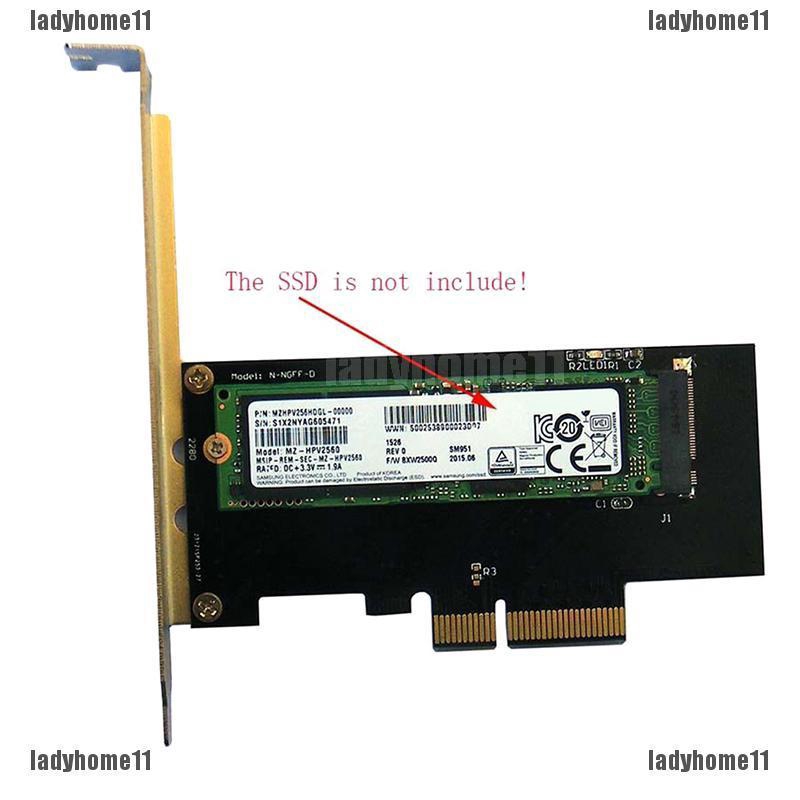 LHE SEA NVMe AHCI PCIe x4 M 2 NGFF SSD to PCIE 3 0 x4 converter adapter card