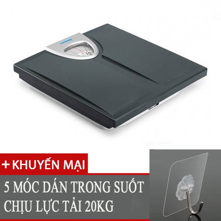 Cân sức khỏe cơ học siêu bền Tiross TS-811 tải trọng 120kg  thiết kế mặt cân chống trượt, an toàn cho người già và trẻ n