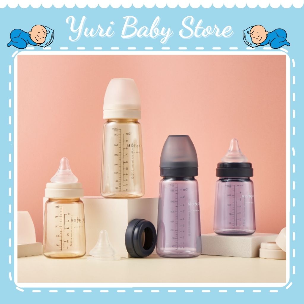 Bình sữa Mother K - Bình tập hút mother K 200ml -300ml tiện lợi cho bé