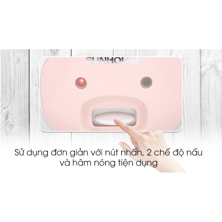 Nồi cơm nắp gài Sunhouse 1.8 lít SHD8607W | BigBuy360 - bigbuy360.vn
