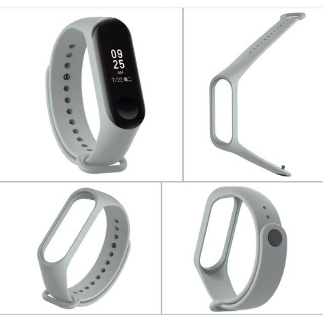 Dây Đeo Cao Su Thay Thế Cho Xiaomi Miband 3/4/5 Chất Lượng Cao