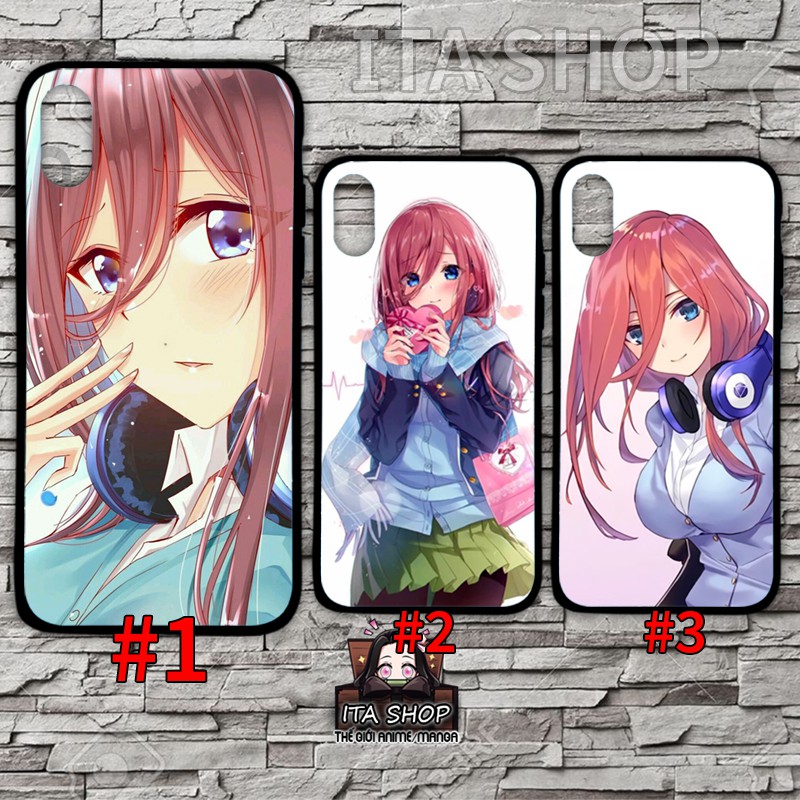 Ốp Lưng Miku nakano - Ốp lưng điện thoại Anime Oppo, Iphone, samsung, vsmart, xiaomi, realme vivo,...