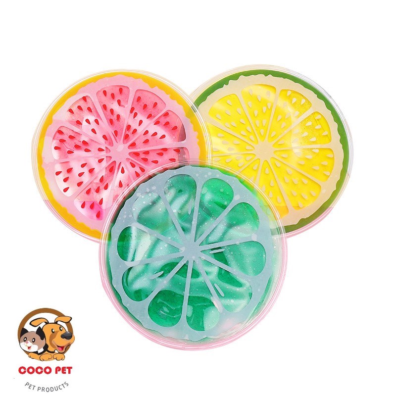 Thảm Mát Hình Hoa Quả Cho Thú Cưng - Đệm Gel Lạnh Chống Nóng Cho Chó Mèo Dễ Vệ Sinh Lau Chùi