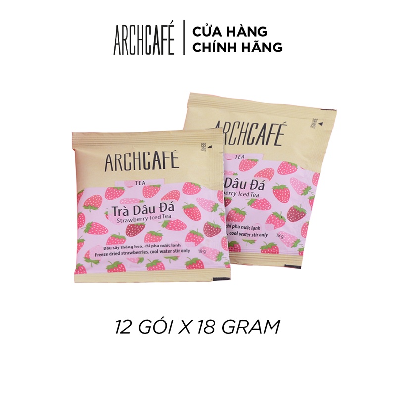 Trà Trái Cây Hòa Tan Vị Dâu Đá Archcafé