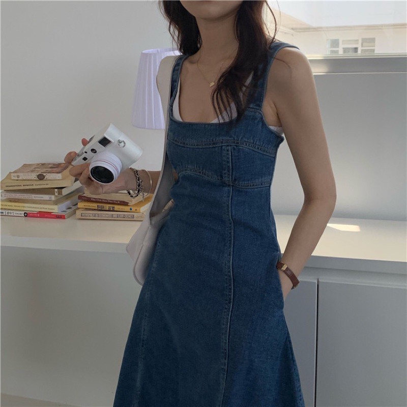 [HÀNG ORDER] Đầm jeans Gyur style Hàn Quốc