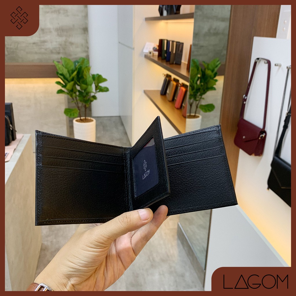 [Mã BMBAU300 giảm 7% tối đa 300K đơn 499K] Ví Nam Da Thật LAGOM Tidy Wallet - Dáng Ngang