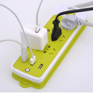Ổ Cắm Điện Đa Năng USB Xanh