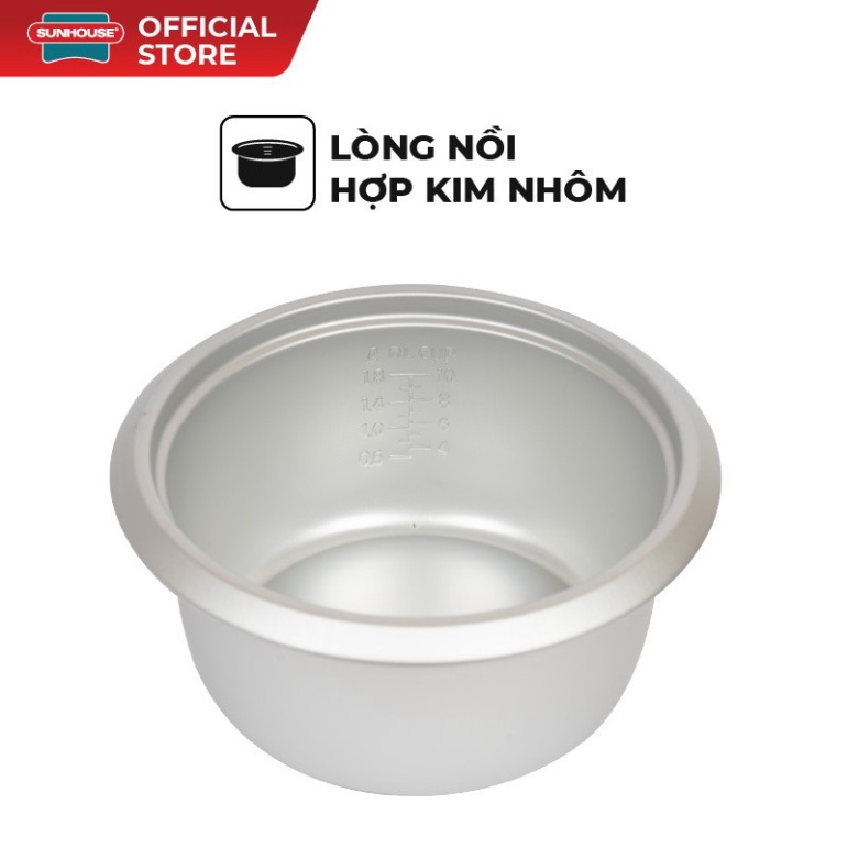 Nồi Cơm Điện Nắp Rời Sunhouse SHD8125 (1.8L)