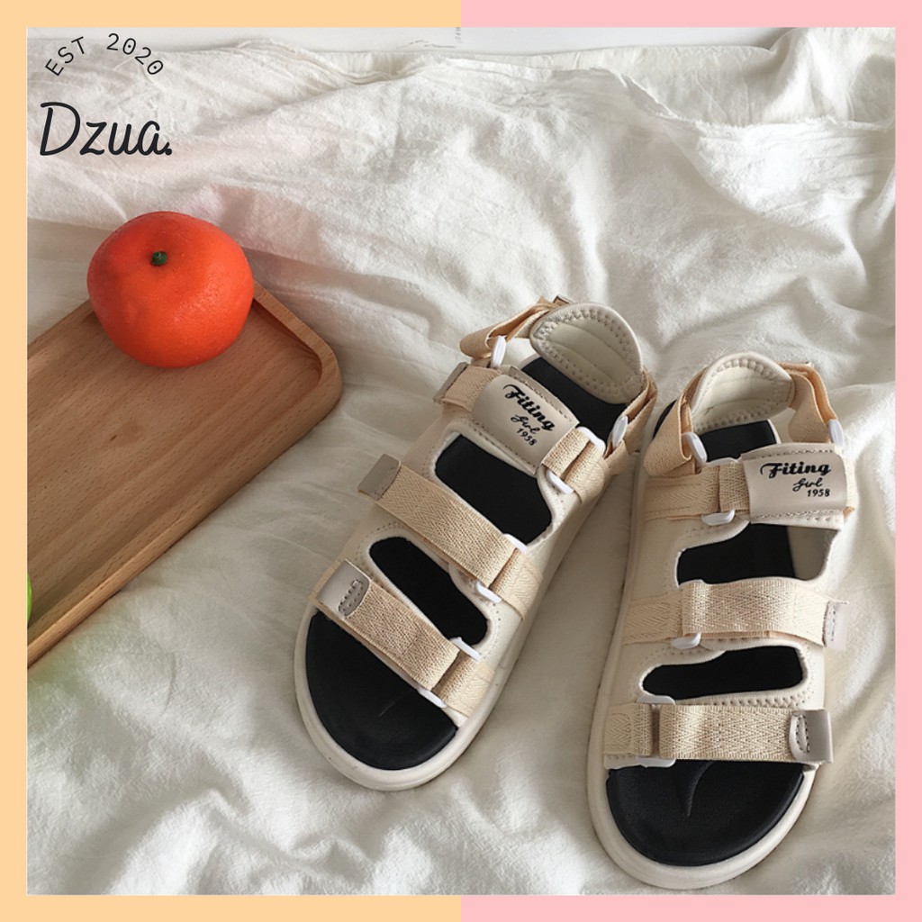 DÉP SANDAL FITTING BA QUAI ĐẾ ĐI ÊM CHÂN  ĐỦ SIZE NAM NỮ ẢNH THẬT