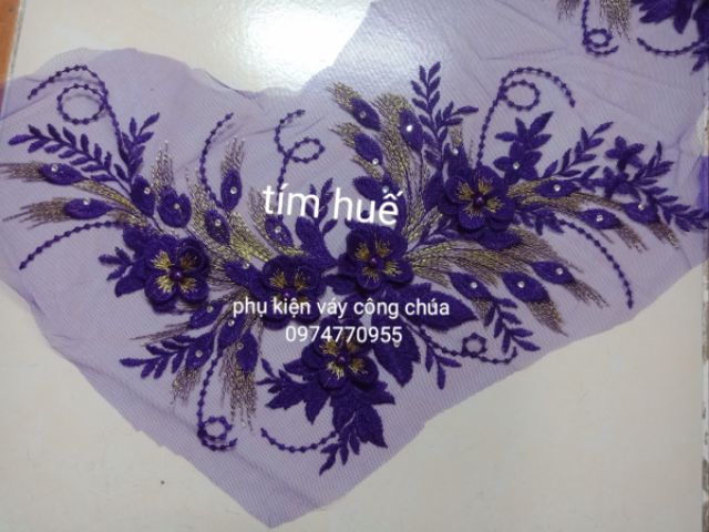 Hoa ren trang trí váy ,áo dài.