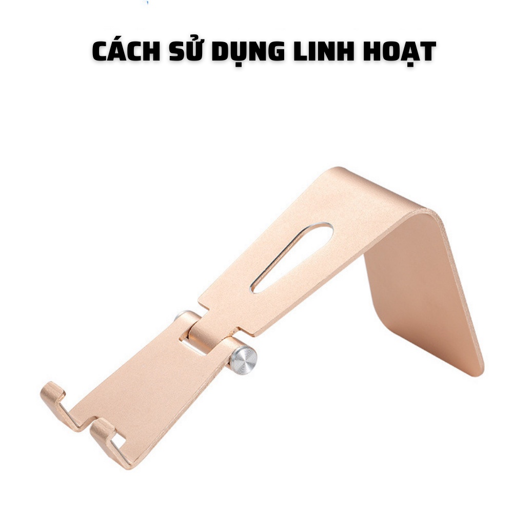 Giá đỡ điện thoại, iPad, máy tính bảng 1 khớp xoay được - Chống trượt