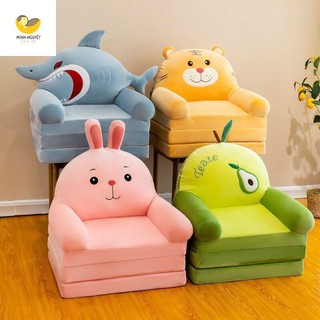 Sofa giường - ghế lười đệm ghế hình thú cho bé 3 tầng freeship