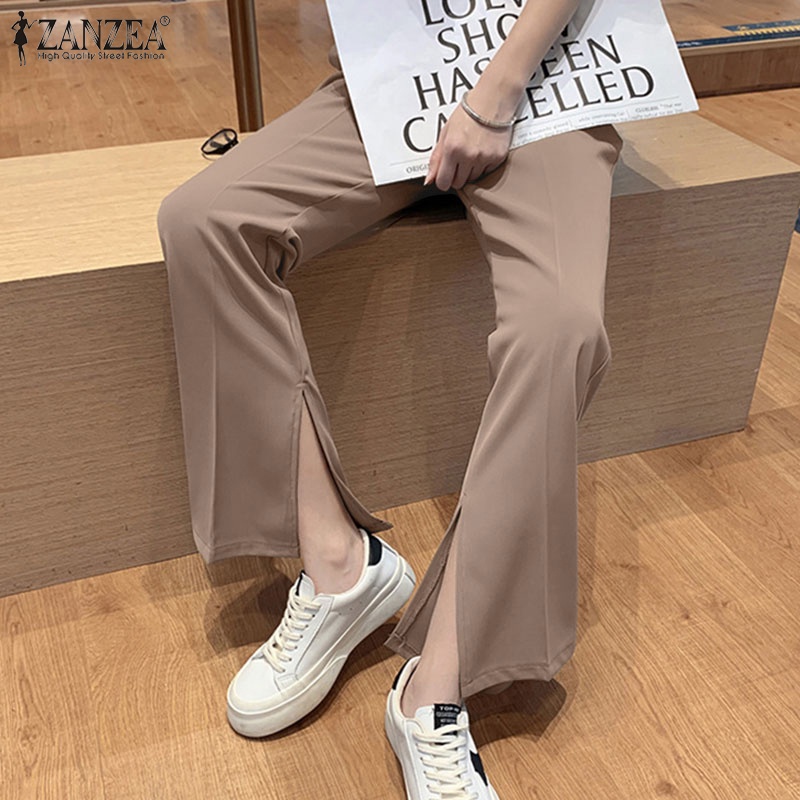 Zanzea Quần Dài Xẻ Ống Thời Trang Hàn Quốc Cho Nữ