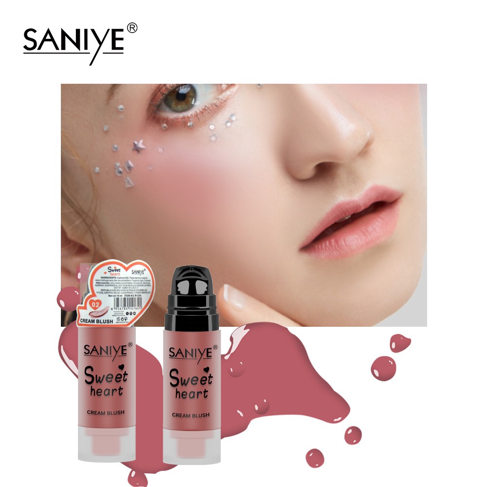 SANIYE Má hồng dạng lỏng kháng nước dưỡng ẩm làm sáng màu da lâu trôi R1204 | BigBuy360 - bigbuy360.vn