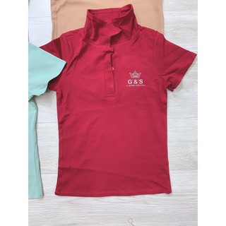 áo thun ôm body có cổ in logo