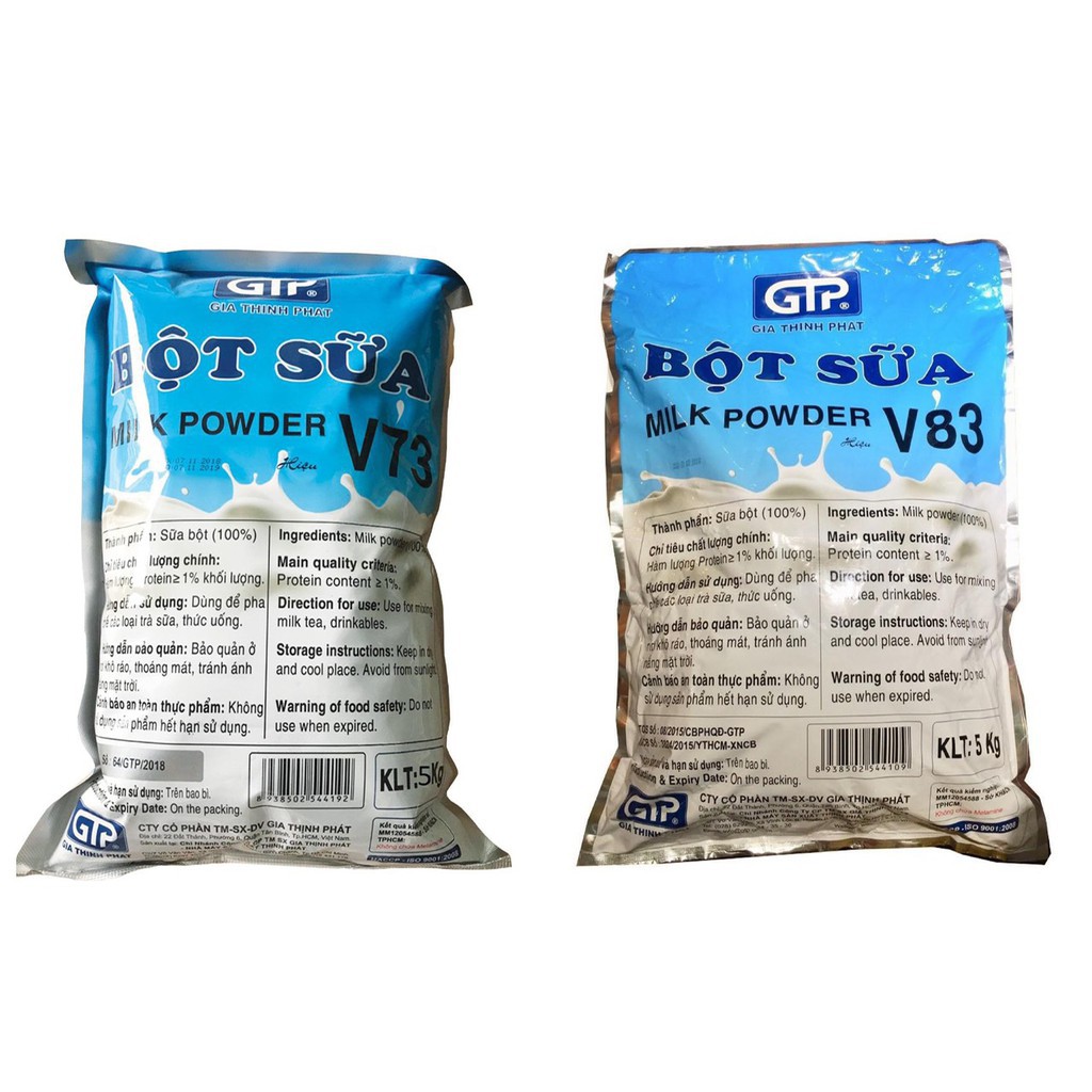 Bột Kem Béo Pha Trà Sữa Gia Thịnh Phát Milk Power (V73, V83) Gói 5kg