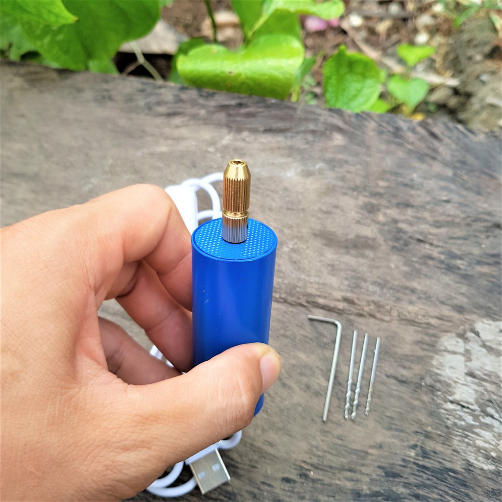 Máy khoan mini cầm tay dùng nguôn USB 5V công suất 10W chuyên dùng chế đồ
