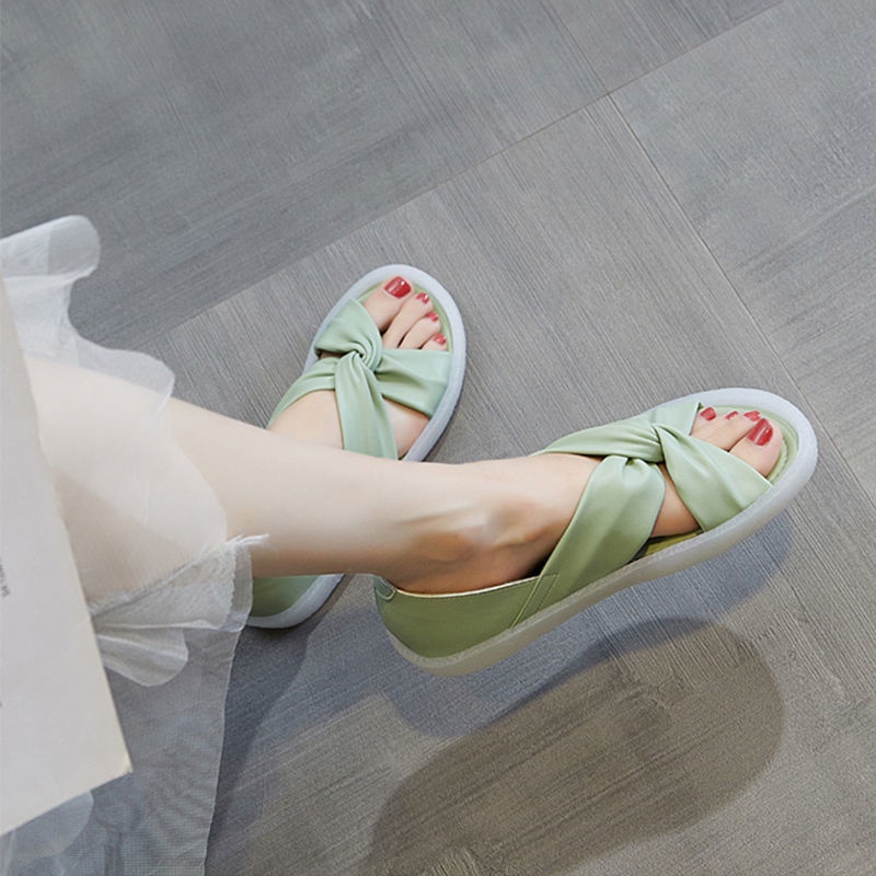 Giày Sandal Đế Bệt Chống Trượt Thời Trang Mùa Hè Mới Dành Cho Bà Bầu