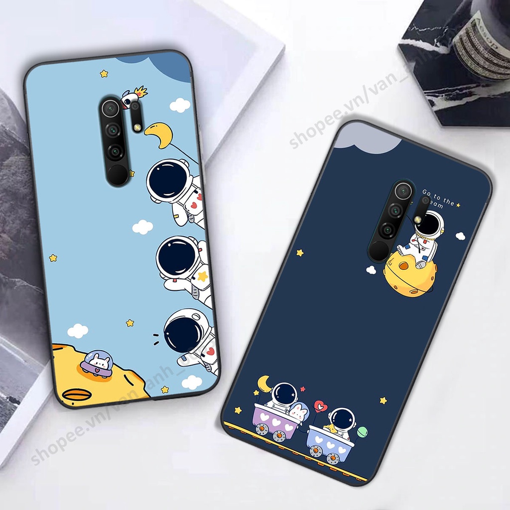 Ốp Xiaomi Redmi 9 hình bầu trời, phi hành gia đẹp, ốp lưng điện thoại xiaomi viền dẻo cao cấp