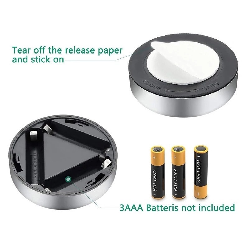 Đèn Led 3 Bóng Cảm Biến Chuyển Động Không Dây Chạy Bằng Pin Gắn Tường/Đèn Ngủ/Đèn Tường Tự Dính