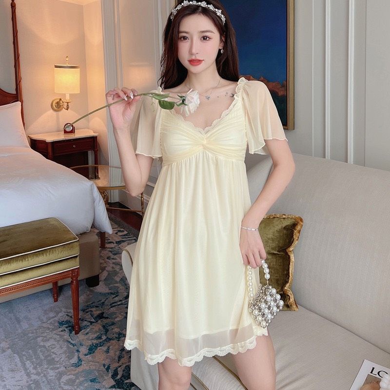 Đầm tiểu thư chất thun lạnh siêu xinh - Hàng QCCC - SP099