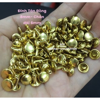 Đinh Tán Đồng Thau- Đồng cổ size 8mm