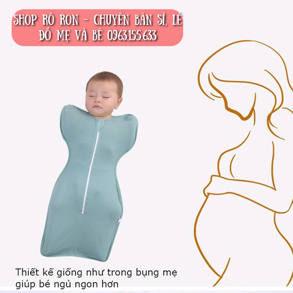 [Chính hãng] Quấn chũn sợi tre MANNY - Nhộng chũn cho bé sơ sinh, mềm mát, co giãn tốt - Shoproron