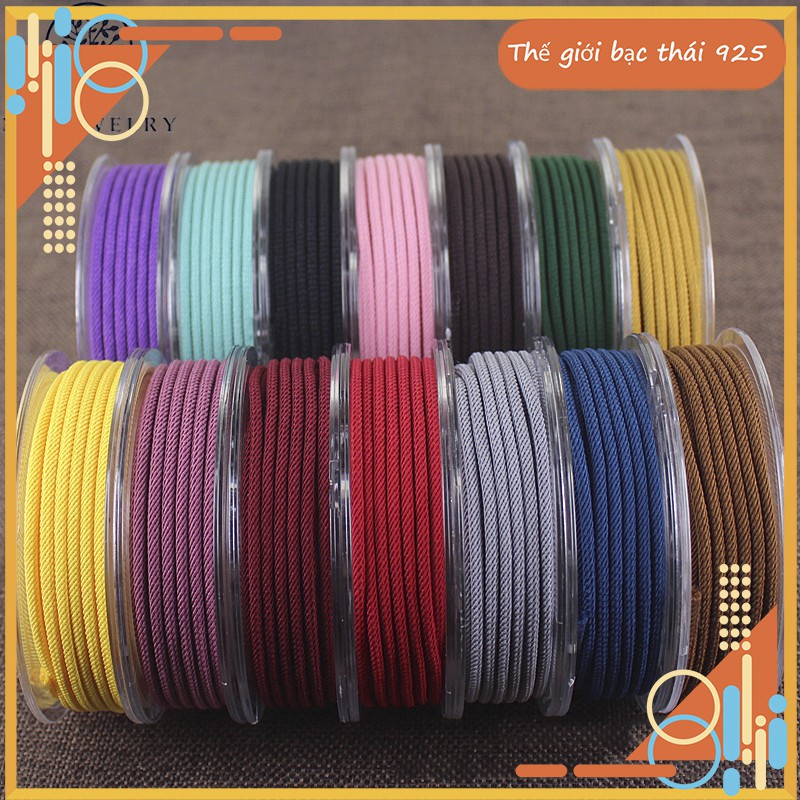 Cuộn dây vải dù 3mm, dây cao cấp làm vòng Paracord dài 4m