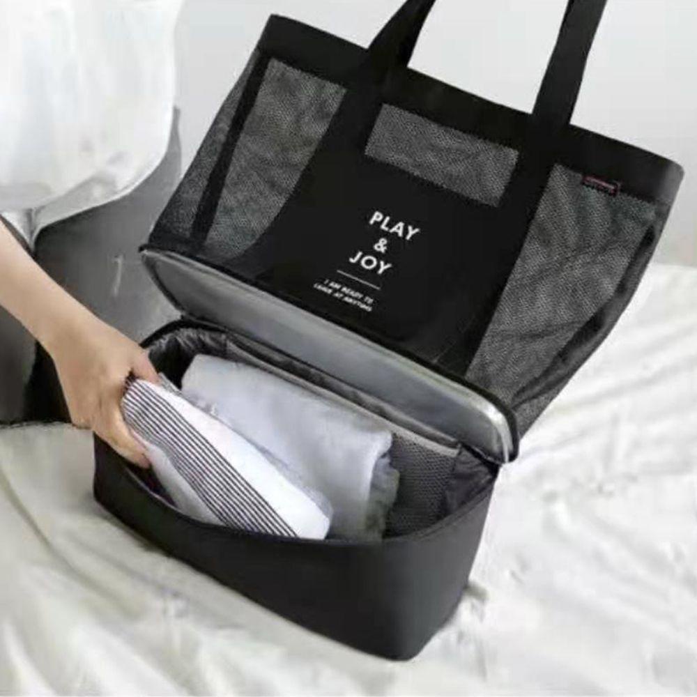 LAY Túi Lưới Trong Suốt Hai Lớp Cách Nhiệt Đựng Đồ Dùng Cho Cắm Trại
