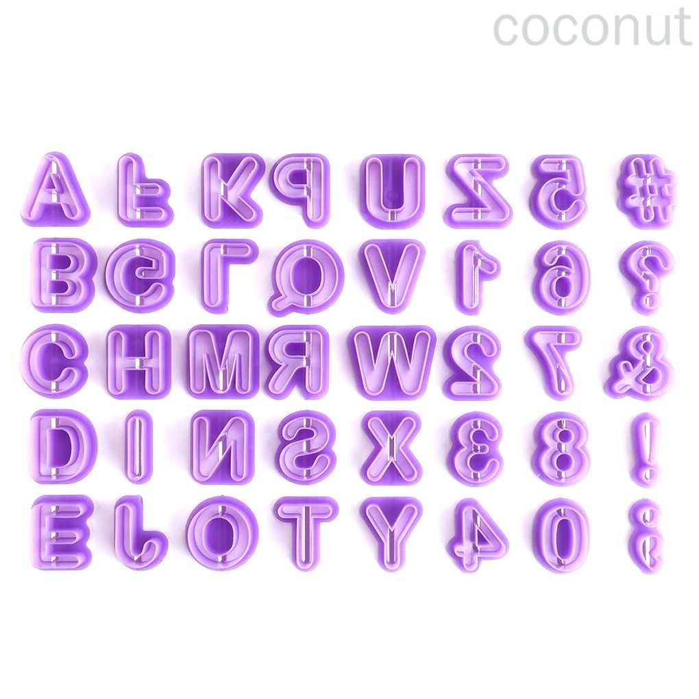 Set 40 Khuôn Nhựa Làm Bánh 26 Chữ Cái Tiếng Anh Tiện Dụng