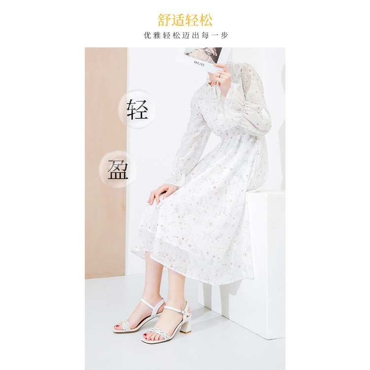 Giày Sandal, giày cao gót  nữ gót nhọn quai ngang 7P dusto rẻ thời trang công sở đẹp cao cấp da mềm màu  nude - SDDT011