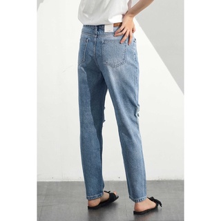 Quần Jean Nữ Rách Form Slim - Routine 10F20DPAW042