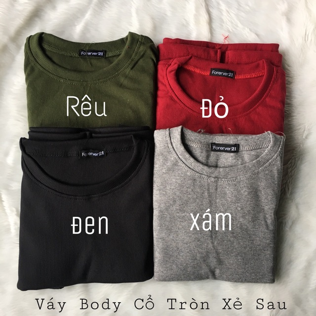 Váy Body Cổ Tròn Xẻ Sau 🌸 Hàng Đẹp 🌸 VN03 | BigBuy360 - bigbuy360.vn